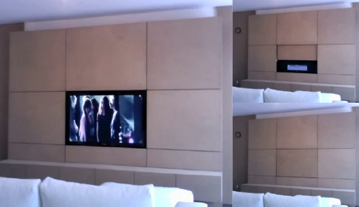 Parete attrezzata per tv led ~ canlic for . Cornice in cartongesso per tv