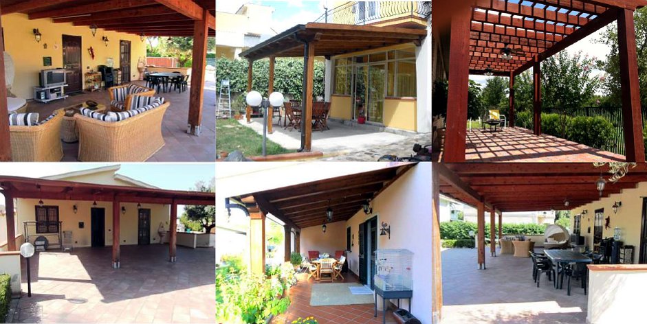 Tettoie legno